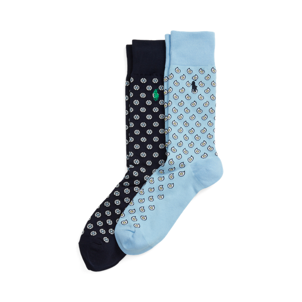 Paisley &amp; Medallion Crew Sock 2-Pack