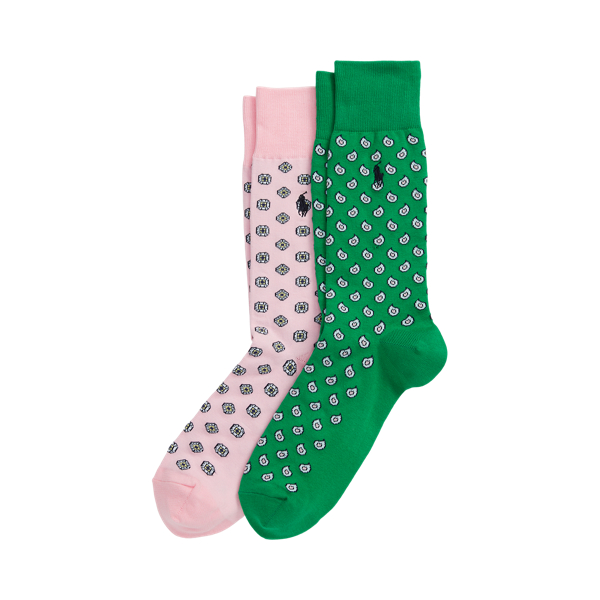 Due paia di calze cashmere e medaglioni