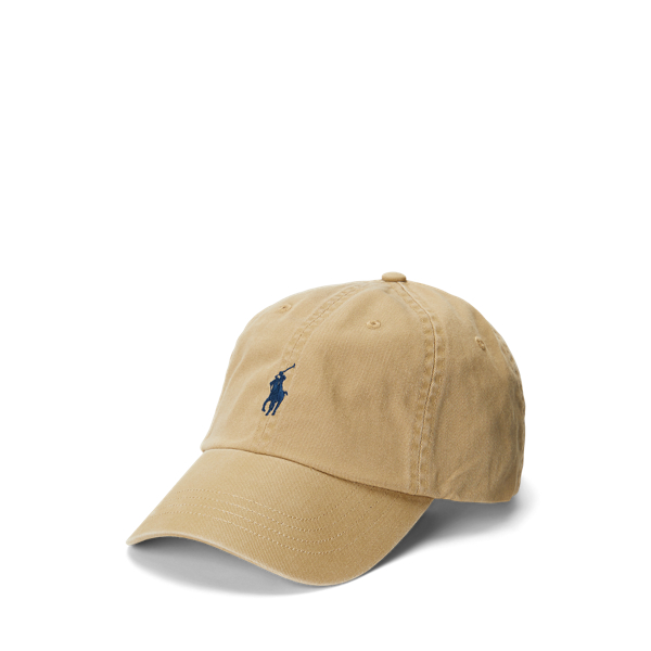 Tan/Newport Navy Cotton Chino Ball Cap Polo Ralph Lauren for fall 1