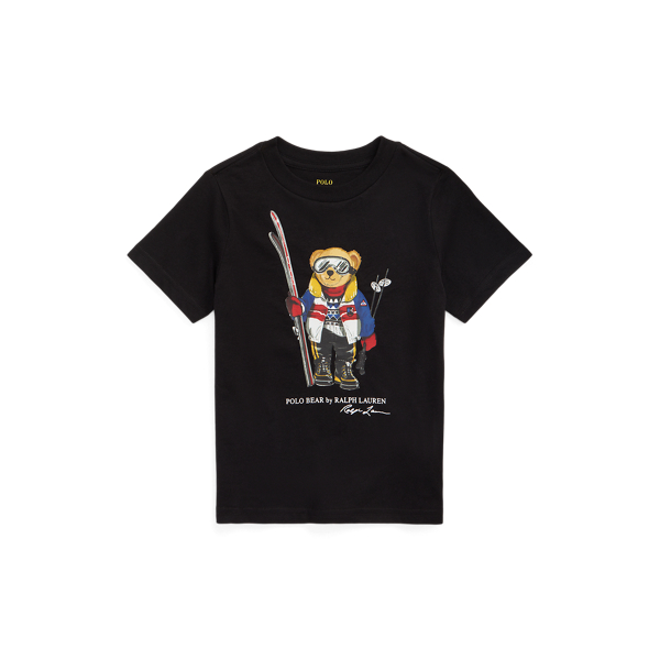 Katoenen jersey T-shirt met Polo Bear