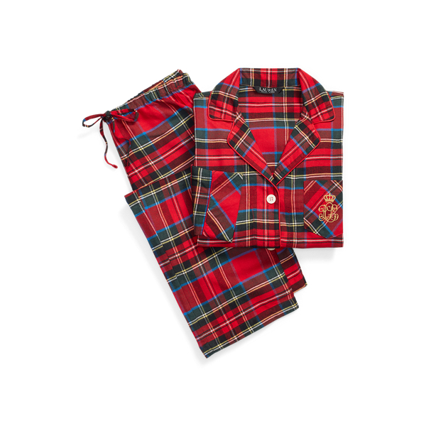 Plaid Brushed Twill Sleep Set