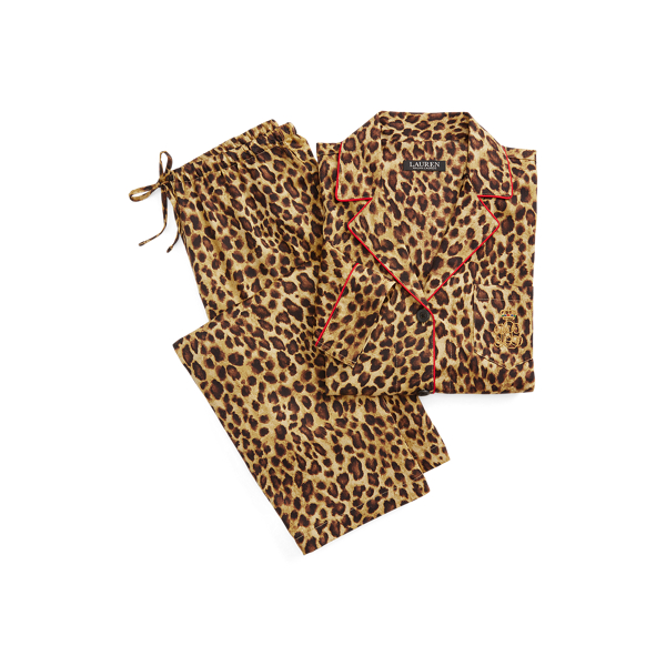 Leopard-Print Sateen Sleep Set Lauren 1