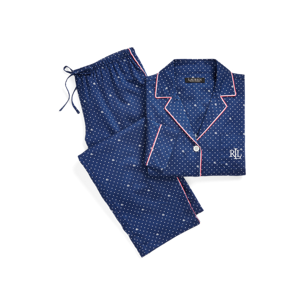 Polka-Dot Sateen Sleep Set Lauren 1
