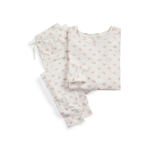 Floral Jersey Jogger Pyjama Set Lauren 1