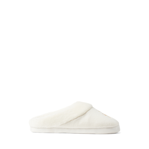 Chaussons &agrave; logo et couronne Lauren en 1