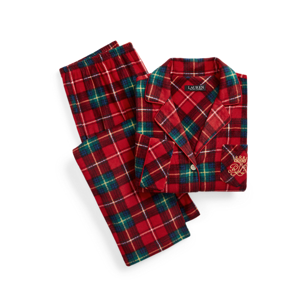 Karierter Pyjama aus&nbsp;Fleece