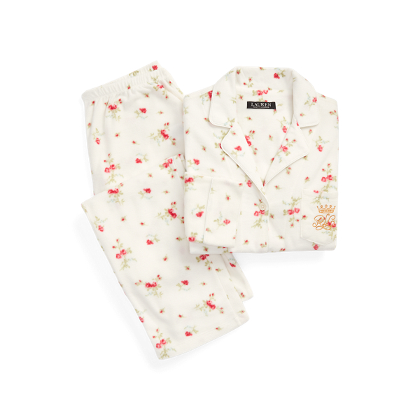 Pyjama en molleton fleuri Lauren en 1