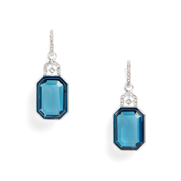 Argolas pendentes com pedras Lauren em 1
