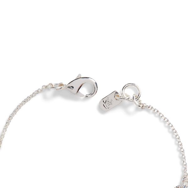 Silver/Crystal Pave Silver-Tone Bracelet Lauren 2