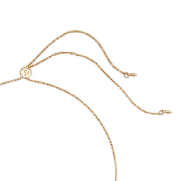 Collier &agrave; pendentif serti dor&eacute; Lauren en Or / Cristal 2