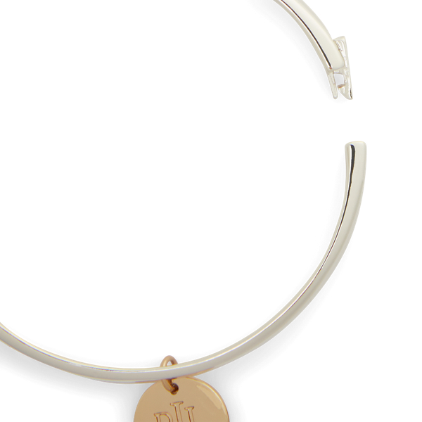 Two Tone Two-Tone Logo Charm Bangle Lauren 2