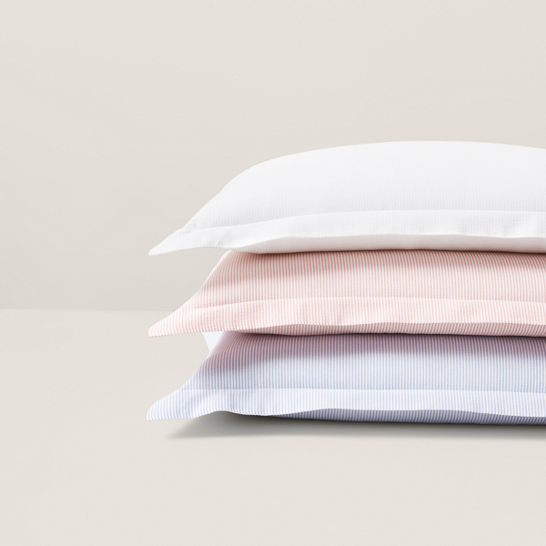 Ralph Lauren Home シアサッカー ストライプ シャム ホワイト 5
