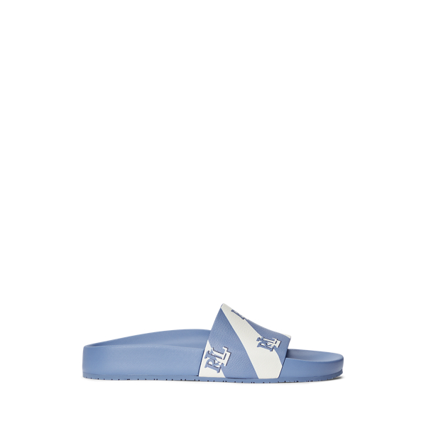 Audrina Logo Faux-Leather Slide Sandal Lauren 1
