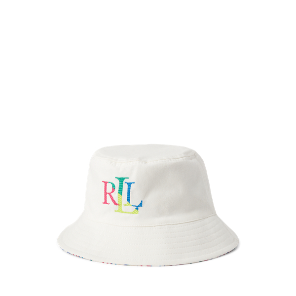 Logo-Print Reversible Cotton Bucket Hat