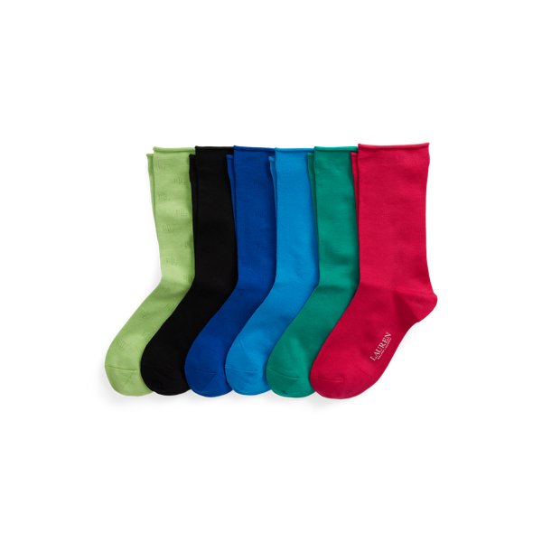 6&nbsp;paires de chaussettes logo roulott&eacute;es
