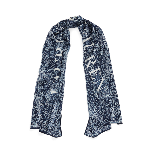 Charlie Bandana-Print Silk Scarf