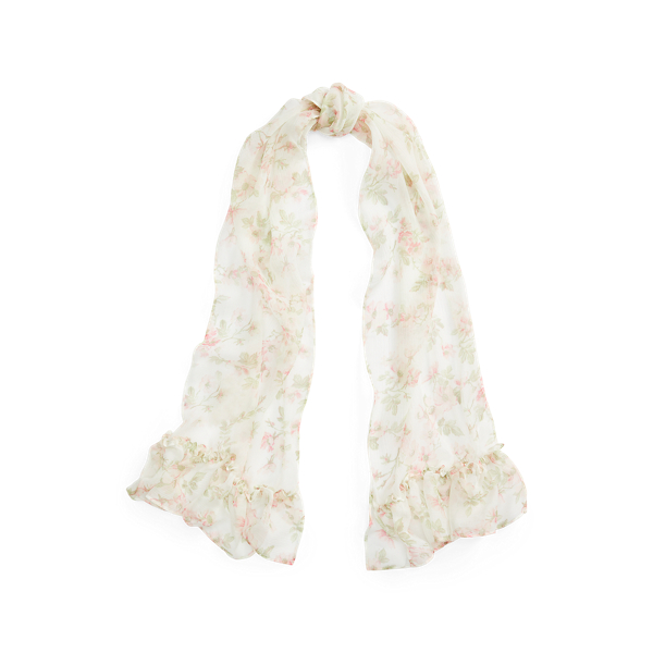 Gebl&uuml;mter Seidenschal Lucie aus Chiffon Lauren in 1