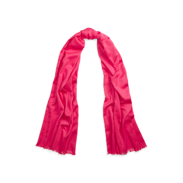Charlotte Logo Jacquard Wrap Scarf Lauren 1