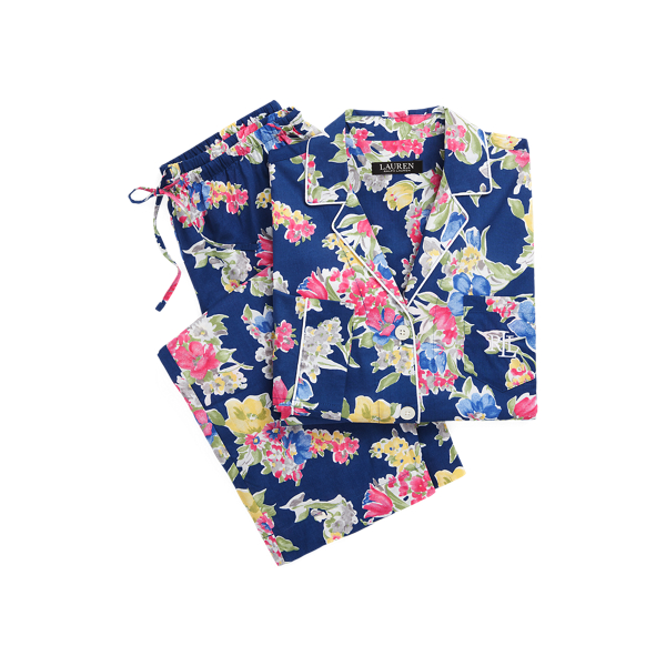 Gebl&uuml;mter Batist-Pyjama mit Caprihose Lauren in 1