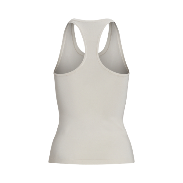Débardeur dos nageur en soie stretch Ralph Lauren Collection en Off White 2