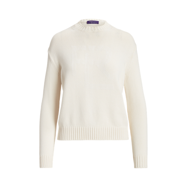 Embellished RL Cotton-Blend Jumper Ralph Lauren Collection 1