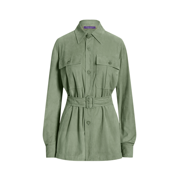 Veste-chemise Isla en agneau velours Ralph Lauren Collection en 1
