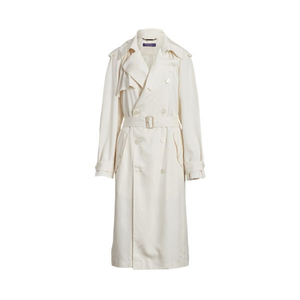Casaco de sarja de seda c/ lavagem Baird Ralph Lauren Collection em 1