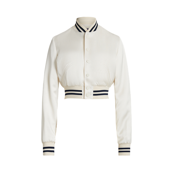 Graeson Washed Satin Jacket Ralph Lauren Collection 1