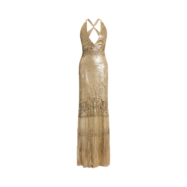 Abito da sera Briony in tulle decorato Ralph Lauren Collection in 1