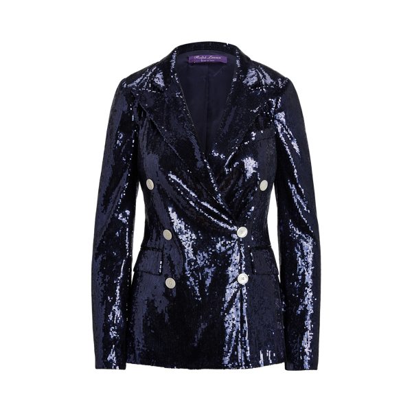 Ralph lauren sequin blazer store
