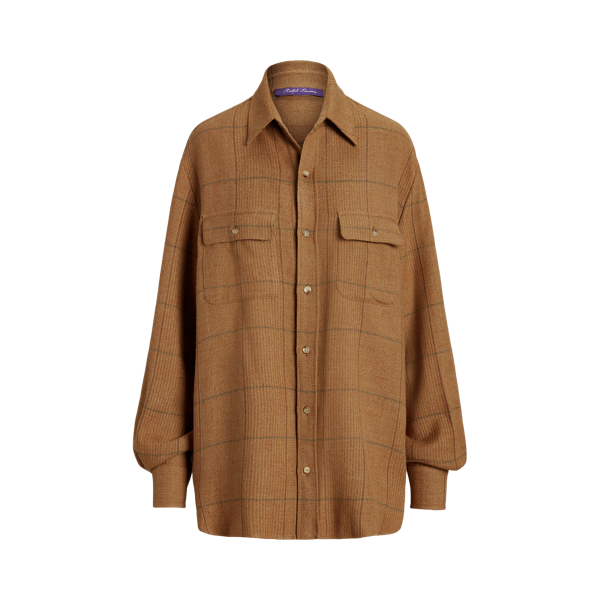 Leonerd tweed overhemdjas Ralph Lauren Collection in 1