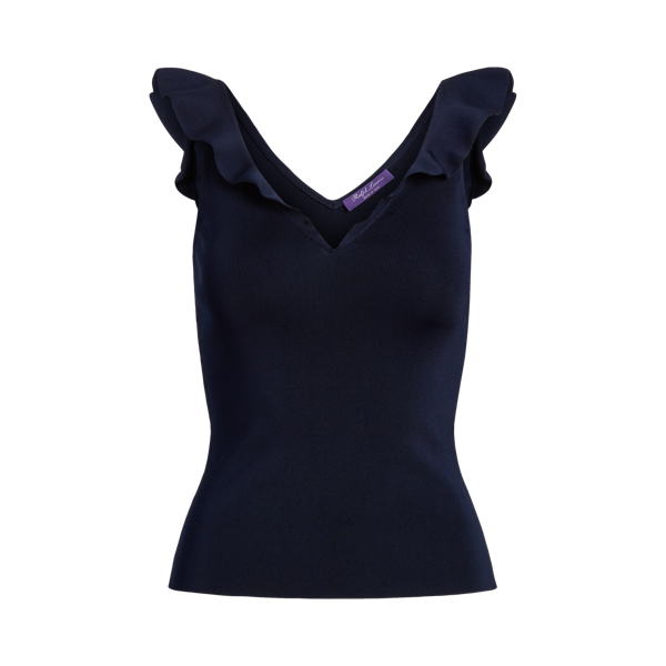Silk-Blend Sleeveless V-Neck Jumper Ralph Lauren Collection 1