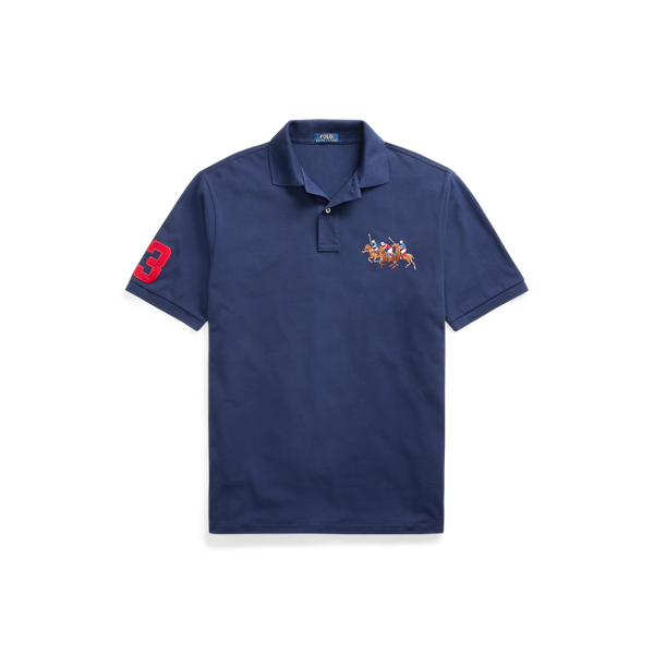 Triple-Pony Mesh Polo Shirt Big & Tall 1