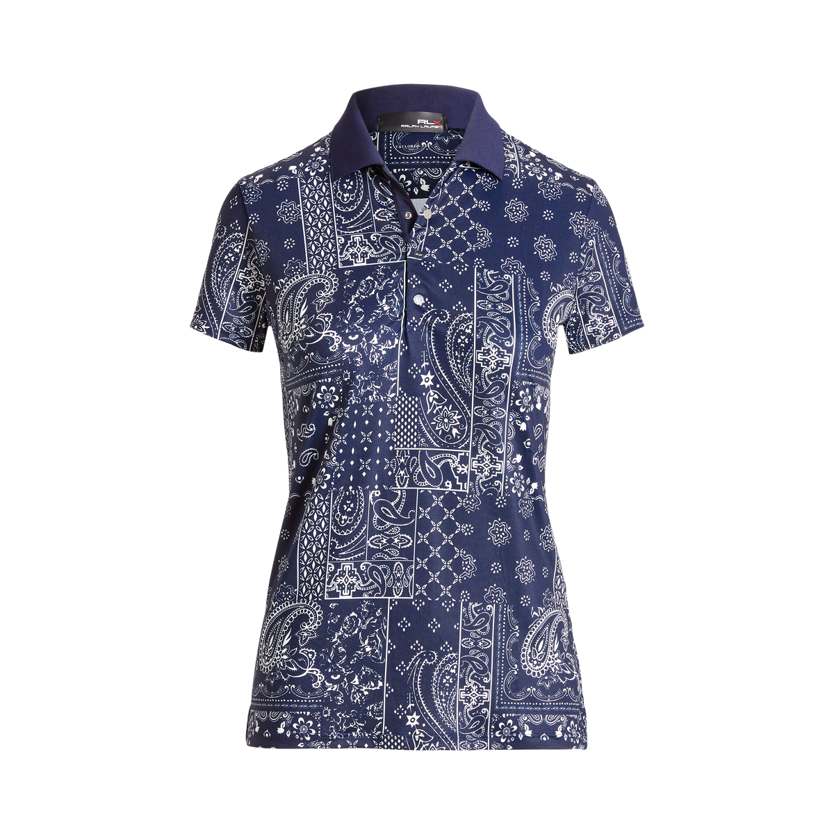 Tailored Fit Bandana Print Polo