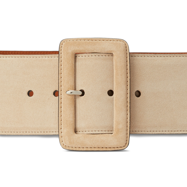 G&uuml;rtel aus Kalbswildleder mit Schnalle Ralph Lauren Collection in Zartes Honig 2