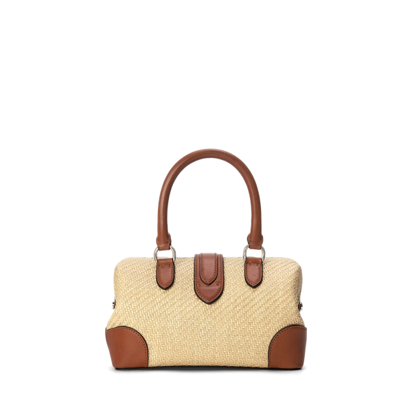 Natural Welington Faux-Raffia Mini Doctor Bag Ralph Lauren Collection 4