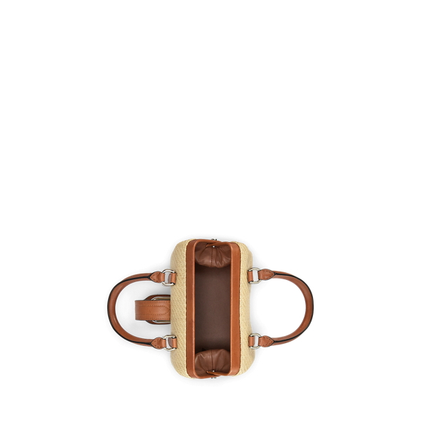 Natural Welington Faux-Raffia Mini Doctor Bag Ralph Lauren Collection 5