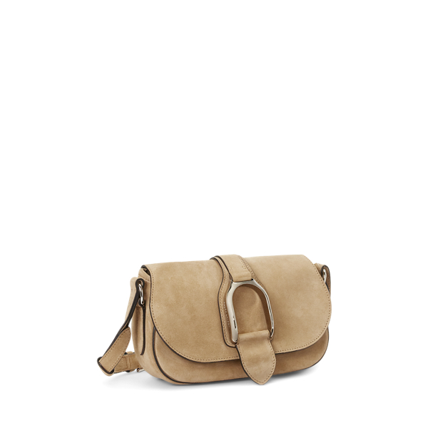 Kalbswildleder-Schultertasche Welington Ralph Lauren Collection in Zartes Honig 3