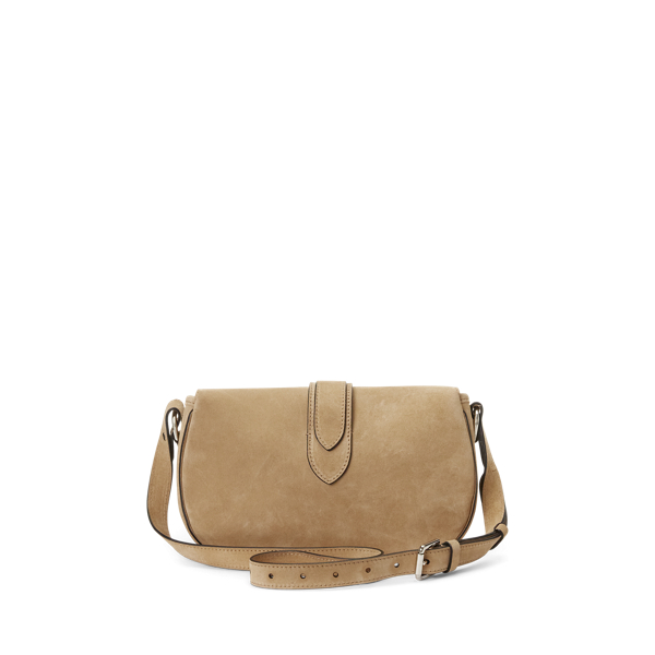 Kalbswildleder-Schultertasche Welington Ralph Lauren Collection in Zartes Honig 4