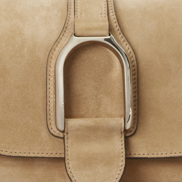 Kalbswildleder-Schultertasche Welington Ralph Lauren Collection in Zartes Honig 6