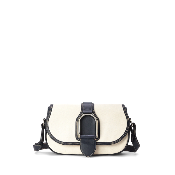 SHOULDER BAG shops IN CANVAS AND CALFSKIN