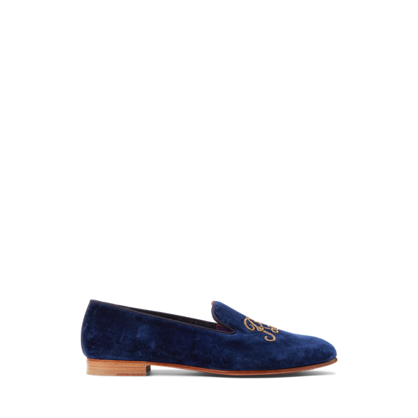 Alonzo Embroidered Velvet Slipper