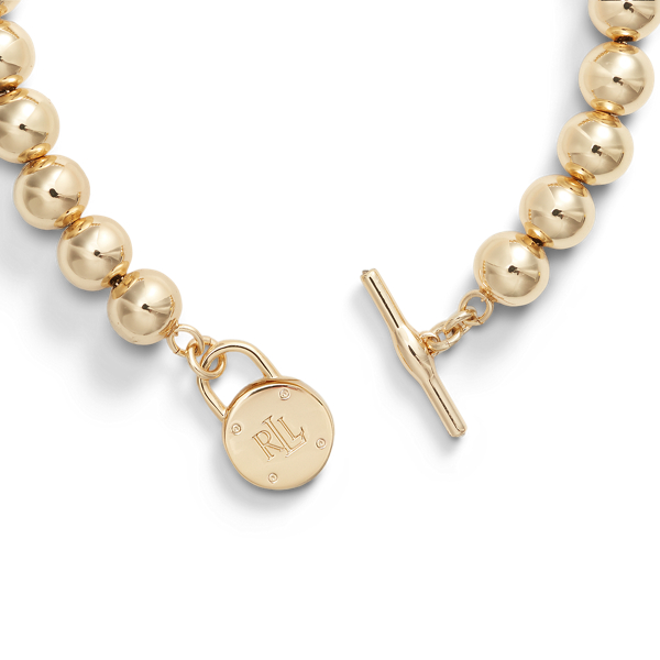 Gold-Tone Beaded Toggle Bracelet for Women | Ralph Lauren® UK