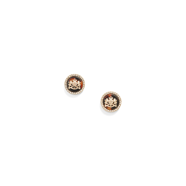 Tortoiseshell Crest Earrings