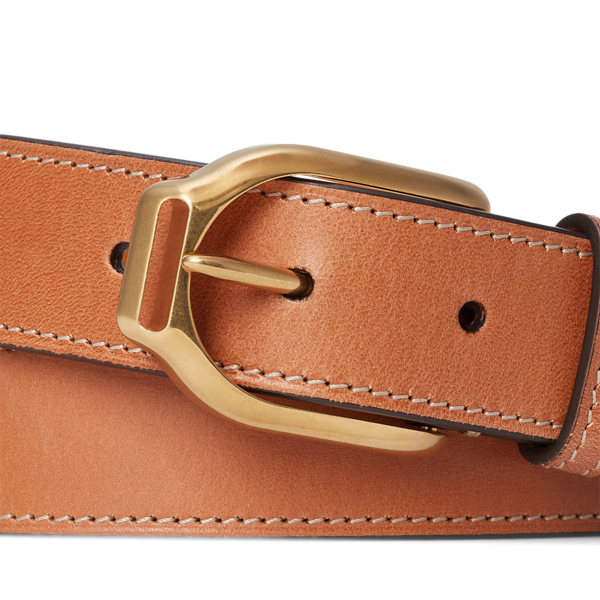 G&uuml;rtel Welington aus Vachetteleder Purple Label in Gold 2