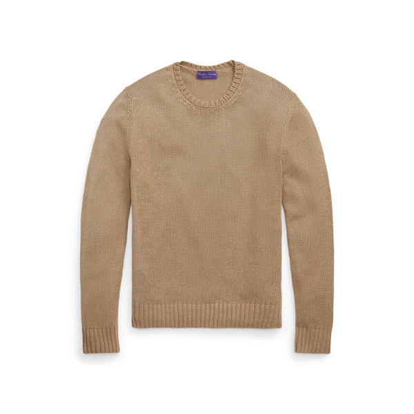 Maglia a girocollo in seta e lino Purple Label in 1