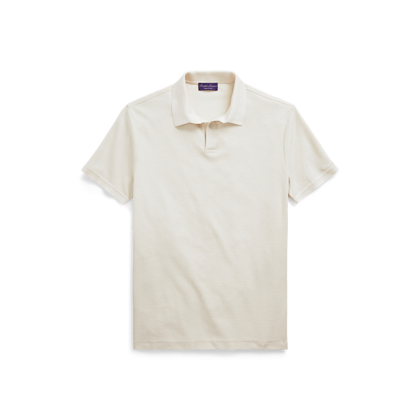 Custom-Slim-Fit Poloshirt mit Seide