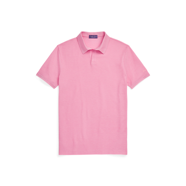 Custom-Slim-Fit Poloshirt mit Seide Purple Label in 1