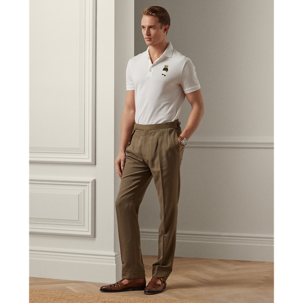Polo Polo Bear en piqu&eacute; Purple Label en Blanc classique 4