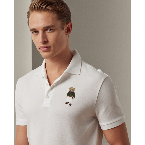 Polo Polo Bear en piqu&eacute; Purple Label en Blanc classique 6